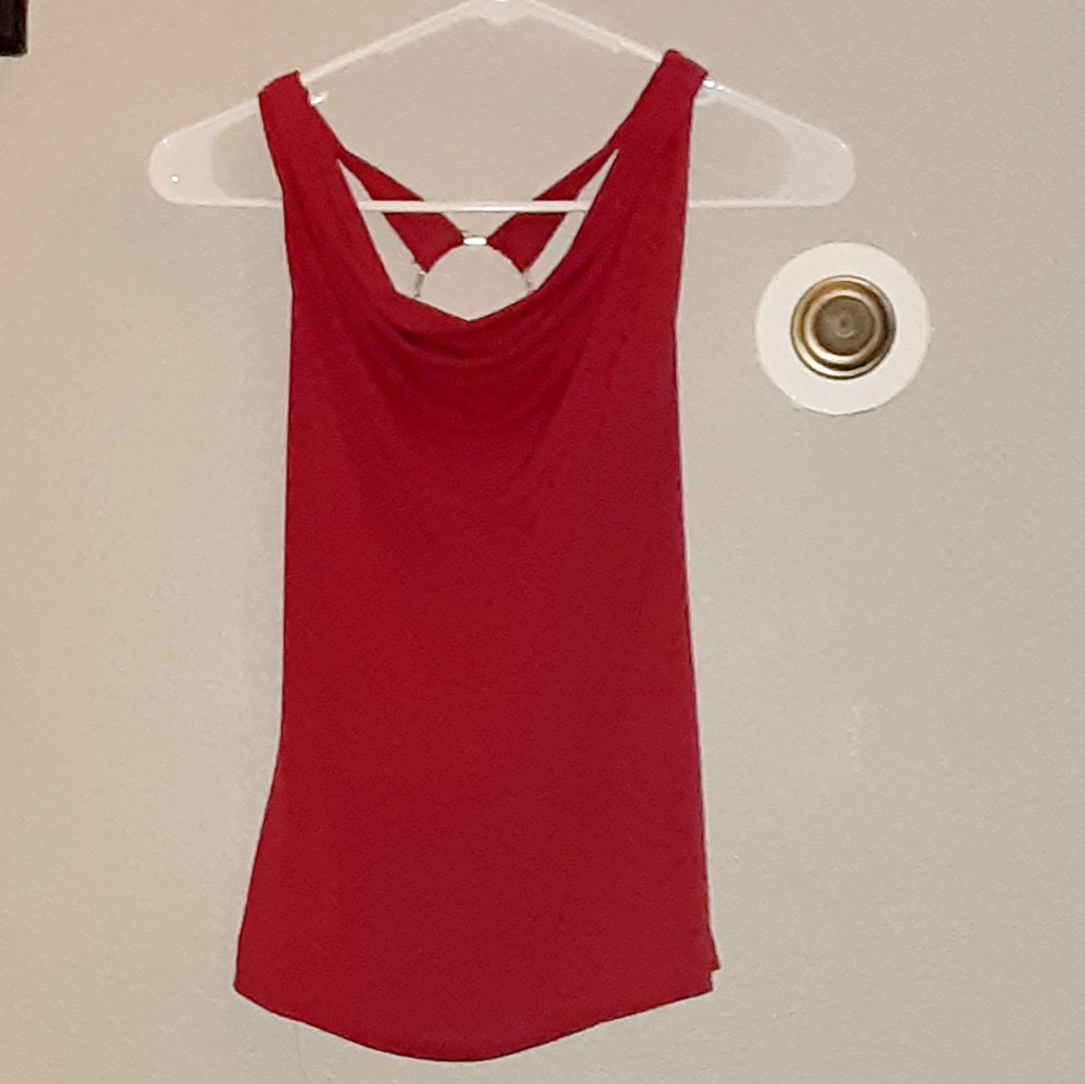 Sexy red backless top